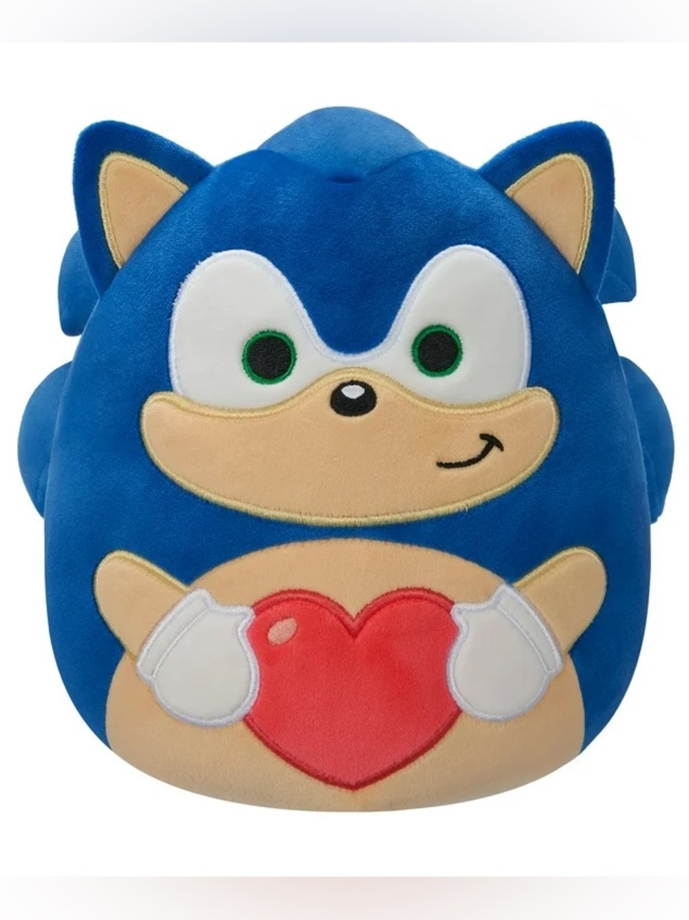 Blue Sonic Plush Heart Valentine’s Day